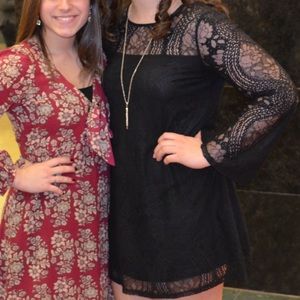 Black Lace Francesca’s Dress